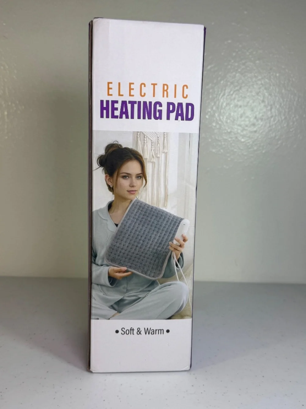 Electric Heating Pad 12x24 King Size Back Pain Relief 9 Heat Settings Gray XL